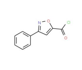 3-Phenylisoxazole-5-carbonyl chloride (CAS 124953-60-2) - chemical structure image