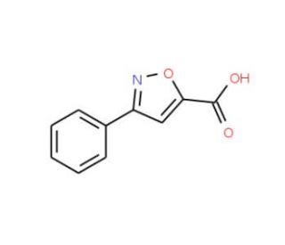 3-Phenylisoxazole-5-carboxylic acid (CAS 14442-12-7) - chemical structure image