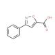 3-Phenylisoxazole-5-carboxylic acid (CAS 14442-12-7) - chemical structure image