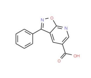 3-phenylisoxazolo[5,4-b]pyridine-5-carboxylic acid - chemical structure image