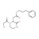 3-Phenylpropyl 2-[1-(2-bromoacetyl)-3-oxo-2-piperazinyl]acetate - chemical structure image