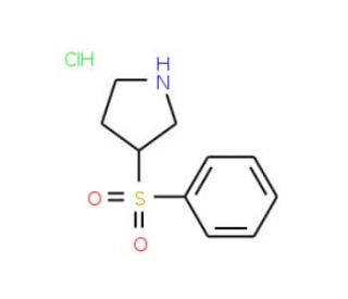 3-(Phenylsulphonyl)pyrrolidine hydrochloride - chemical structure image