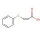 3-(Phenylthio)acrylic acid, mixture of cis and trans (CAS 63413-91-2) - chemical structure image