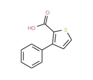 3-phenylthiophene-2-carboxylic acid (CAS 10341-88-5) - chemical structure image