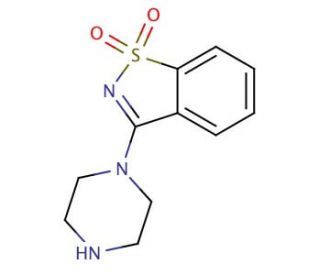 3-(piperazin-1-yl)-1&lambda;{6},2-benzothiazole-1,1-dione - chemical structure image
