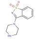 3-(piperazin-1-yl)-1λ{6},2-benzothiazole-1,1-dione - chemical structure image