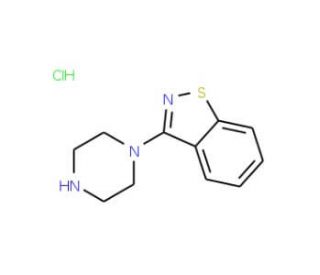 3-Piperazin-1-yl-benzo[d]isothiazole hydrochloride (CAS 87691-88-1) - chemical structure image
