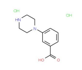 3-Piperazin-1-yl-benzoic acid dihydrochloride - chemical structure image