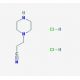 3-(piperazin-1-yl)propanenitrile dihydrochloride (CAS 1044707-28-9) - chemical structure image