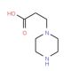 3-(Piperazin-1-yl)propionic acid (CAS 27245-31-4) - chemical structure image