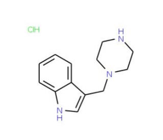 3-(Piperazin-1-ylmethyl)-1H-indole hydrochloride - chemical structure image
