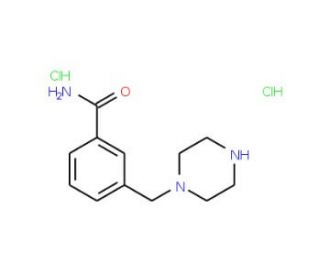 3-Piperazin-1-ylmethyl-benzamide dihydrochloride - chemical structure image