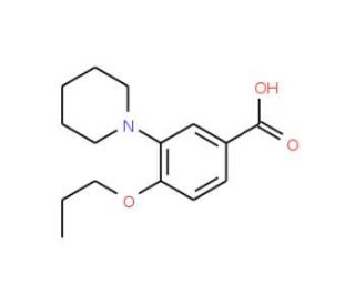 3-Piperidin-1-yl-4-propoxy-benzoic acid - chemical structure image