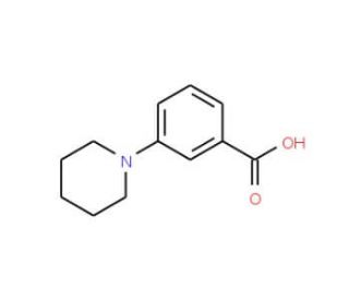 3-Piperidin-1-yl-benzoic acid (CAS 77940-94-4) - chemical structure image