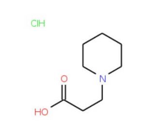 3-(piperidin-1-yl)propanoic acid hydrochloride (CAS 14788-15-9) - chemical structure image
