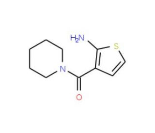 3-(Piperidin-1-ylcarbonyl)thien-2-ylamine (CAS 590351-58-9) - chemical structure image