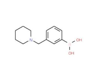 3-(Piperidin-1-ylmethyl)phenylboronic acid (CAS 1032610-59-5) - chemical structure image