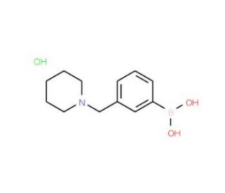 3-(Piperidin-1-ylmethyl)phenylboronic acid hydrochloride (CAS 1072946-21-4) - chemical structure image