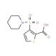 3-(piperidin-1-ylsulfonyl)thiophene-2-carboxylic acid (CAS 923697-76-1) - chemical structure image