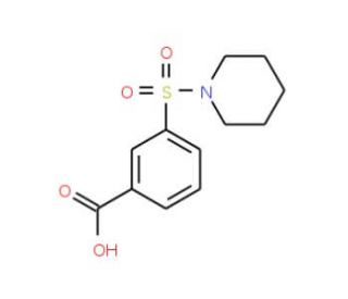 3-(Piperidin-1-ylsulphonyl)benzoic acid (CAS 7311-93-5) - chemical structure image