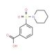 3-(Piperidin-1-ylsulphonyl)benzoic acid (CAS 7311-93-5) - chemical structure image
