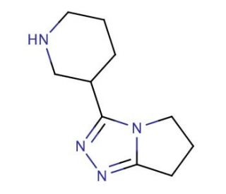 3-piperidin-3-yl-6,7-dihydro-5H-pyrrolo[2,1-c][1,2,4]triazole - chemical structure image