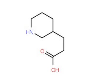 3-Piperidin-3-ylpropanoic acid (CAS 1822-31-7) - chemical structure image