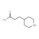 3-Piperidin-4-yl-propionic acid (CAS 1822-32-8) - chemical structure image