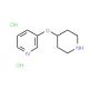 3-(Piperidin-4-yloxy)-pyridine dihydrochloride (CAS 310880-81-0) - chemical structure image