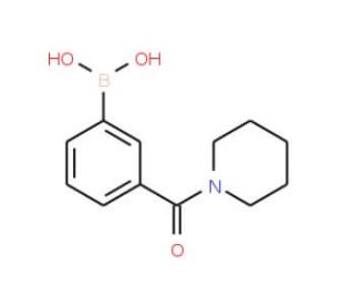 3-(Piperidine-1-carbonyl)phenylboronic acid (CAS 850568-34-2) - chemical structure image