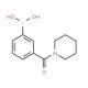 3-(Piperidine-1-carbonyl)phenylboronic acid (CAS 850568-34-2) - chemical structure image