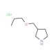 3-(Propoxymethyl)pyrrolidine hydrochloride - chemical structure image