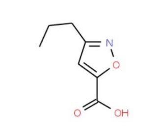 3-Propyl-isoxazole-5-carboxylic acid (CAS 14716-92-8) - chemical structure image