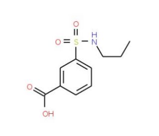 3-Propylsulfamoyl-benzoic acid (CAS 7326-75-2) - chemical structure image