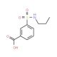 3-Propylsulfamoyl-benzoic acid (CAS 7326-75-2) - chemical structure image