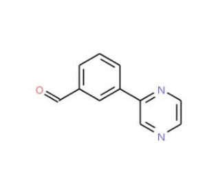 3-Pyrazin-2-ylbenzaldehyde (CAS 887344-35-6) - chemical structure image