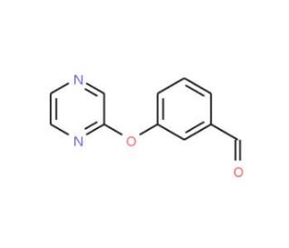 3-(pyrazin-2-yloxy)benzaldehyde - chemical structure image