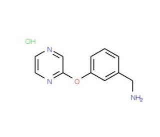 3-(Pyrazin-2-yloxy)benzylamine hydrochloride - chemical structure image