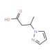 3-Pyrazol-1-yl-butyric acid (CAS 890092-84-9) - chemical structure image