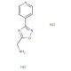 [3-(pyridin-4-yl)-1,2,4-oxadiazol-5-yl]methanamine dihydrochloride - chemical structure image