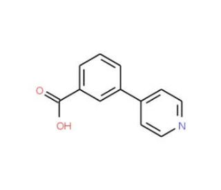 3-(Pyridin-4-yl)benzoic acid (CAS 4385-78-8) - chemical structure image