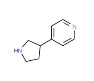 3-(Pyridin-4-yl)pyrrolidine (CAS 150281-47-3) - chemical structure image