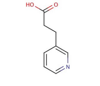 3-Pyridinepropionic acid (CAS 3724-19-4) - chemical structure image