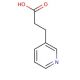 3-Pyridinepropionic acid (CAS 3724-19-4) - chemical structure image