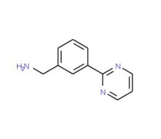 3-(Pyrimidin-2-yl)benzylamine (CAS 910036-92-9) - chemical structure image