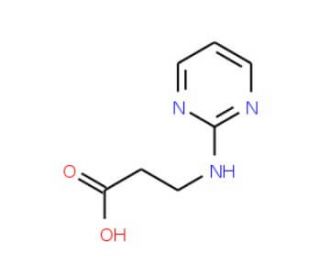 3-(pyrimidin-2-ylamino)propanoic acid - chemical structure image
