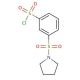 3-(pyrrolidin-1-ylsulfonyl)benzenesulfonyl chloride - chemical structure image