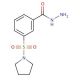 3-(Pyrrolidine-1-sulfonyl)-benzoic acid hydrazide - chemical structure image