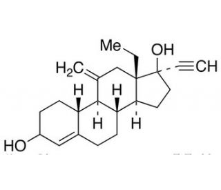 3(R,S)-Hydroxy Desogestrel (CAS 869627-85-0) - chemical structure image