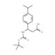 Molekülstruktur von 3-tert-Butoxycarbonylamino-3-(4-isopropylphenyl)-propionic acid, CAS-Nummer: 453557-73-8 3-tert-Butoxycarbonylamino-3-(4-isopropylphenyl)-propionic acid (CAS 453557-73-8) - chemical structure image